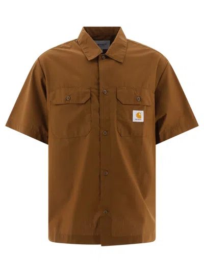 Carhartt Wip "craft" Shirt In Brown