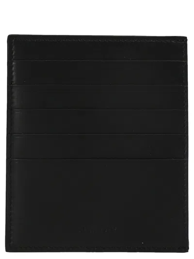 Jil Sander Leather Card Holder Wallets, Card Holders Black