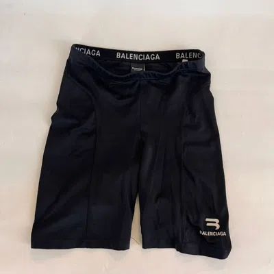 Pre-owned Balenciaga Black Biker Shorts
