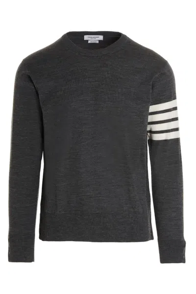 Thom Browne 4 Bar Sweater In Grey