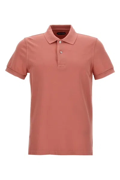 Tom Ford Men 'tennis Piquet' Polo Shirt In Pink