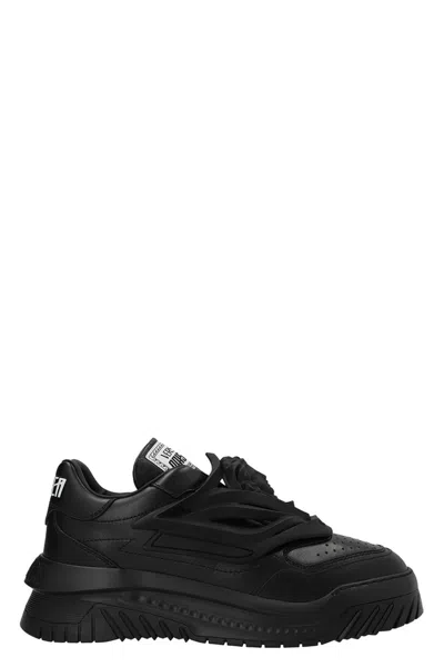 Versace Men 'odyssey' Sneakers In Black