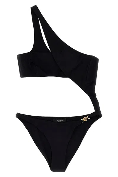 Versace Women 'medusa' One-piece Swimsuit In Black