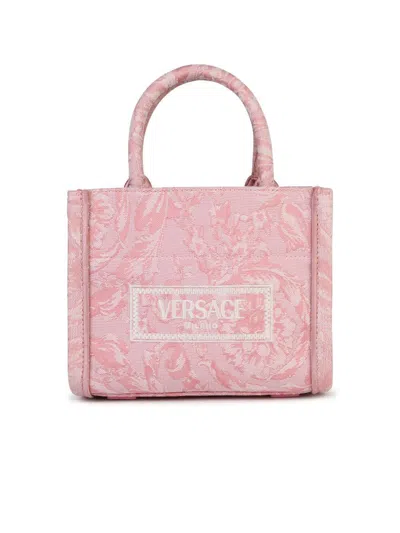 Versace Small 'athena Baroque' Pink Bag