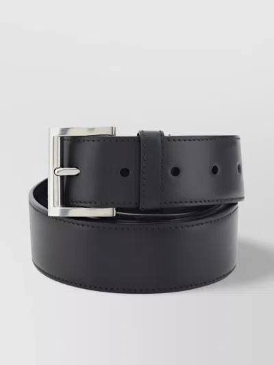 Prada Calfskin Belt Adjustable Metal Buckle