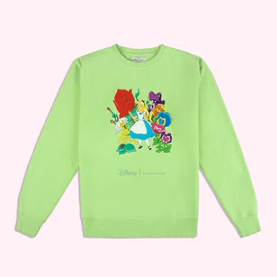 Stoney Clover Lane Disney Alice In Wonderland Sweatshirt In Green
