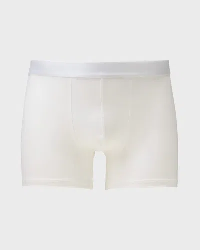 Cdlp Men's Solid Lyocell Boxer Briefs In White