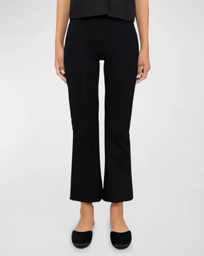 Leset Rio High-rise Flare Pants In Black