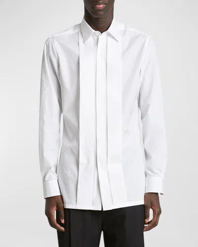 Givenchy Men's Evening Pleats Tuxedo Shirt In White