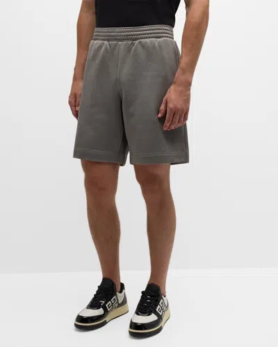 Givenchy Men's 4g Sweat Shorts In Graphite