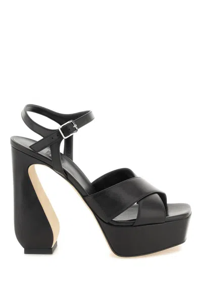 Si Rossi Leather '' Sandals In Black