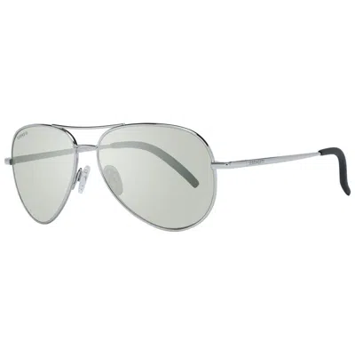 Serengeti Silver Unisex Sunglasses In Metallic