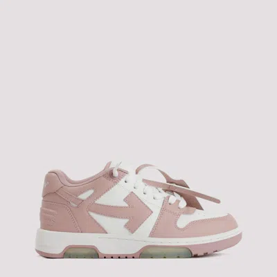 Off-white White And Pink Leather Out Of Office Sneakers