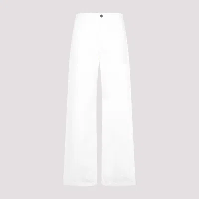 The Row White Cotton Eglitta Jeans