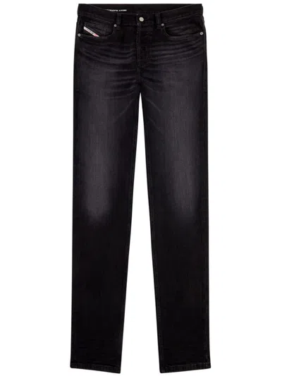 Diesel Mens 2 2010 D-macs Straight-leg Stretch-denim Jeans In Black