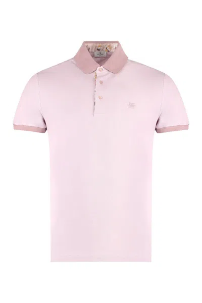 Etro Polo Roma Printed In Pink