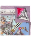 GUCCI GUCCI PYRAMID PRINT SCARF - MULTICOLOUR,4867744G00112227400