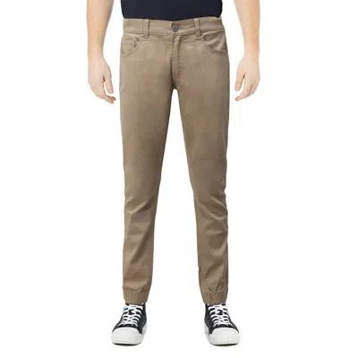 X-ray Slim Fit Jogger Jeans In Brown