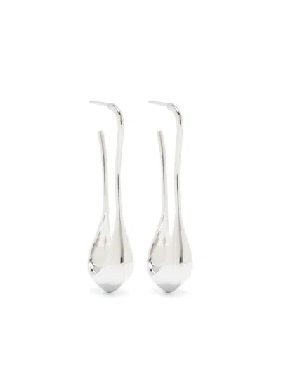 Lemaire Polished Drop Earrings In Bk927 Silver