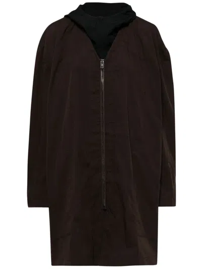 Lemaire Women Zipped Wr Parka In Re373 Aubergine