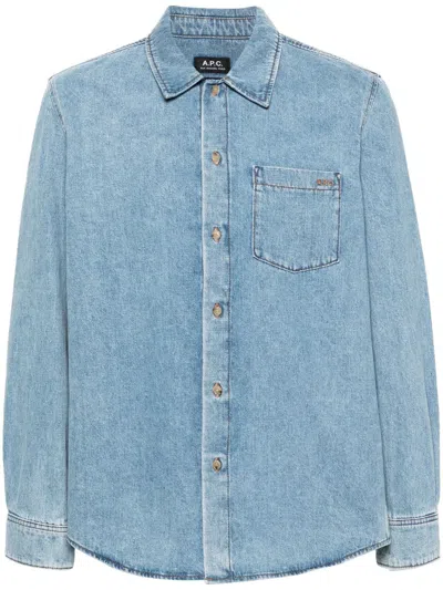 Apc A.p.c. Surchemise Vittorio Brodee Clothing In Blue