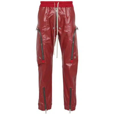 Rick Owens Jeans In Red