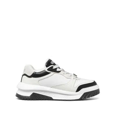 Versace Sneakers In White/black