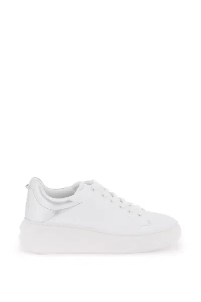 Pre-owned Jimmy Choo Diamond Maxi/f Ii Sneakers Women's Shoes In White