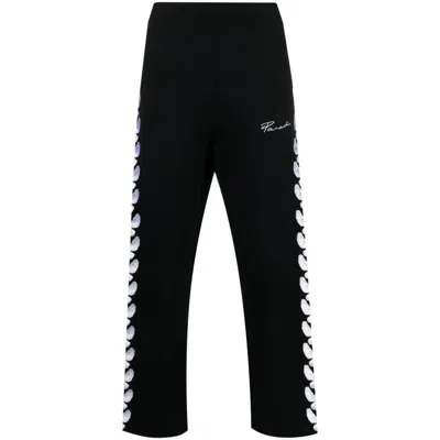 3paradis Logo-embroidered Track Trousers In Black