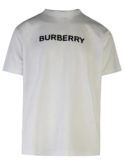 Burberry 'harriston' White Cotton T-shirt Man