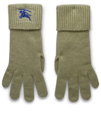 Burberry Woman  Beige Cashmere Blend Gloves In Cream