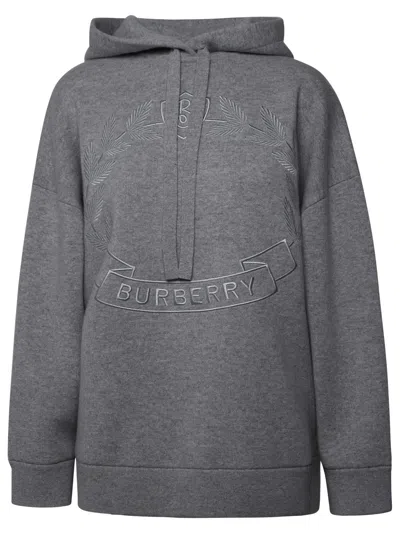 Burberry Cristiana Grey Cashmere Sweater In Gray