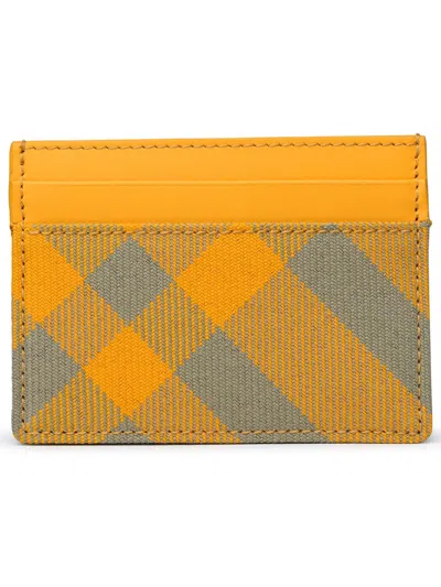 Burberry Woman  Yellow Wool Blend Card Holder
