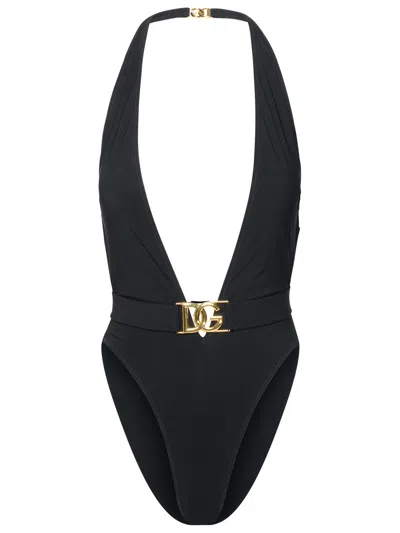 Dolce & Gabbana Woman  Black Polyester Blend One-piece Swimsuit