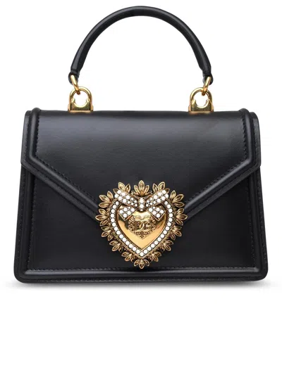 Dolce & Gabbana Woman  Small Black Leather Devotion Bag