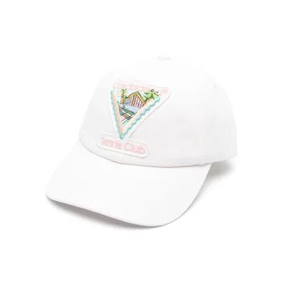 Casablanca Caps In White