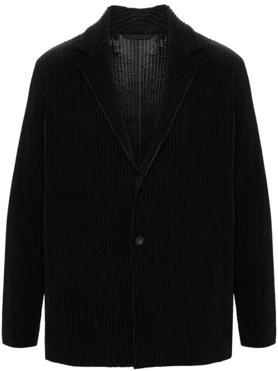 Issey Miyake Homme Plissé  Outerwear In Black