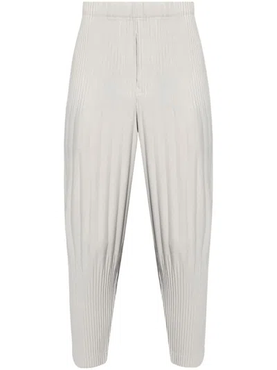 Issey Miyake Homme Plissé  Pants In Gray