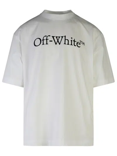 Off-white Man  'big Bookish' White Cotton T-shirt