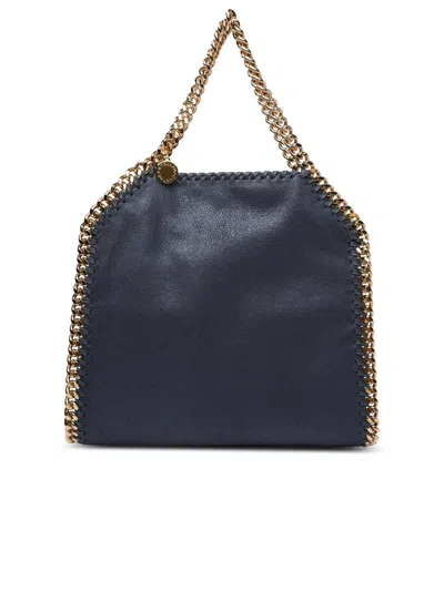 Stella Mccartney 'falabella' Mini Tote Bag In Navy Recycled Polyester Blend Woman In Blue