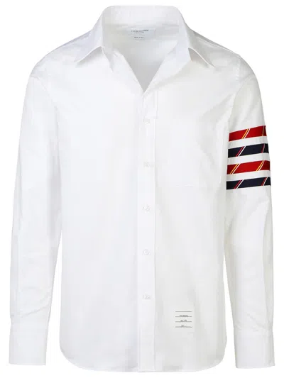 Thom Browne '4-bar' White Cotton Shirt Man