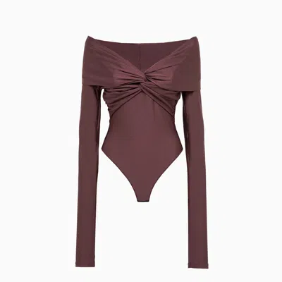 The Andamane Kendall Bodysuit In Purple