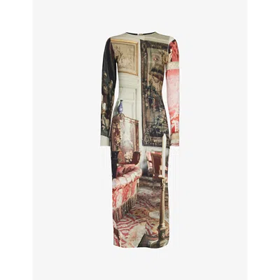 Vivienne Westwood Womens Salon Graphic-print Long-sleeved