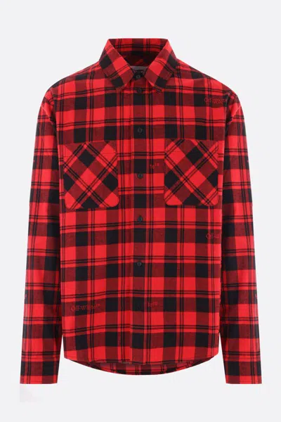 Off-white Off White Shirts In Red+black