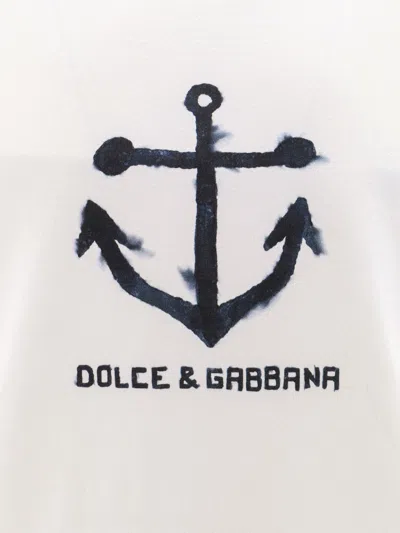 Dolce & Gabbana Cotton Crew-neck T-shirt In White
