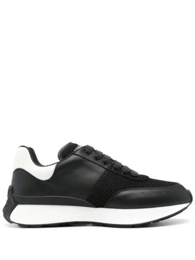 Alexander Mcqueen Panelled Chunky Trainers In Black