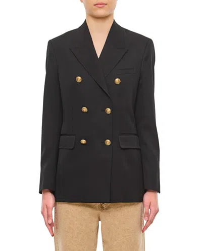 Golden Goose Double Breasted Blazer In Black