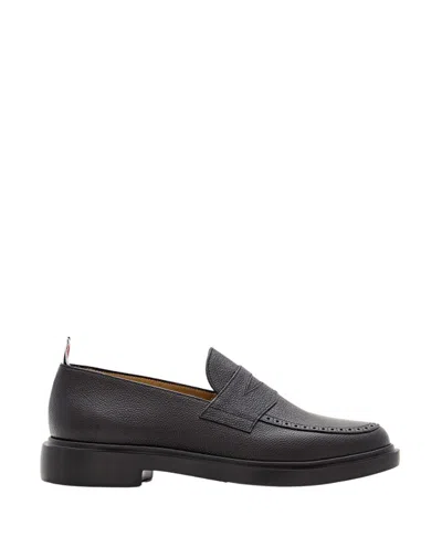 Thom Browne Men's Leather Penny Loafers In Black