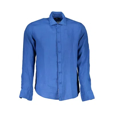La Martina Blue Linen Shirt