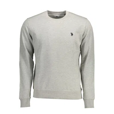 U.s. Polo Assn Gray Cotton Sweater In Neutral